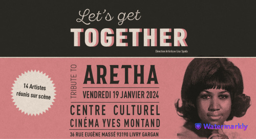 Affiche film TRIBUTE TO ARETHA  FRANKLIN